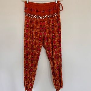 Free People Embroidered/Sequin Jogger